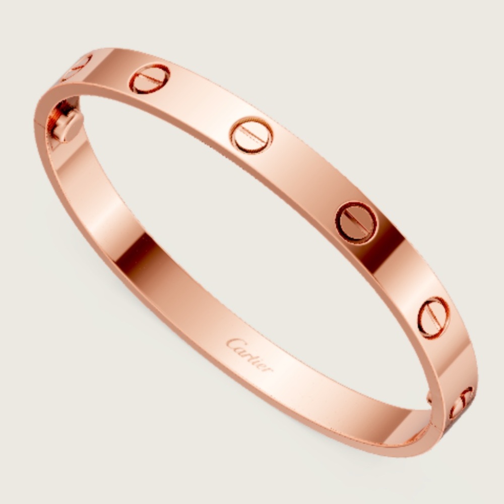 CARTIER LOVE BRACELET, CLASSIC MODEL, ROSE GOLD - Picture 7 of 11